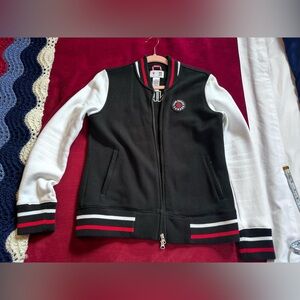 HBC Canada Olympic Black and White Varsity Jacket M